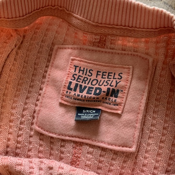 Waffle AE Big Hug Oversized Top - Picture 2 of 2